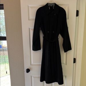Elegant Black Women's Trench Coat